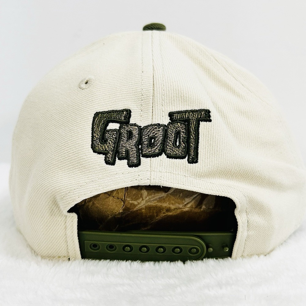 Groot Guardians of the Galaxy Marvel 2-Tone A-Frame Hat Cap Snapback Adjustable - Picture 4 of 7